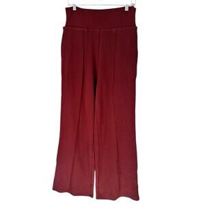 NWT OGL Tummy Warmer Pin Tuck Wide Leg Pants Plum Berry Size Medium